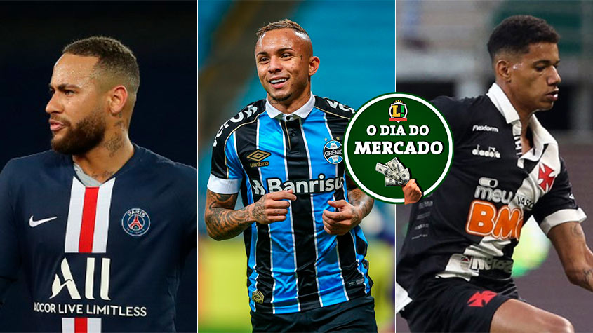 Apesar da pandemia do novo coronavírus, o mercado da bola continua agitado. A manhã desta segunda-feira teve novidades, como Neymar querendo sair da França, Cebolinha sendo alvo de clubes ingleses e novidades na negociação de Marrony. Veja estas e outras movimentações do vaivém!