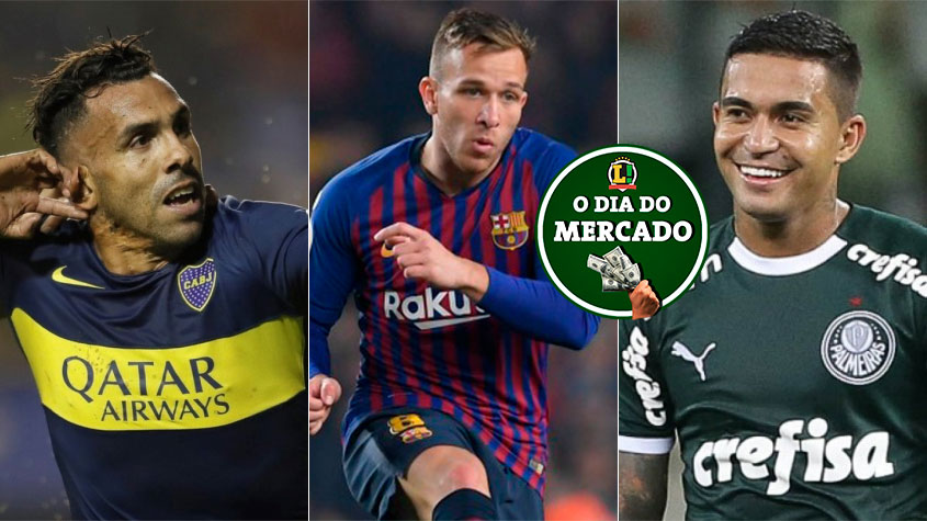 Apesar de toda a preocupação com o novo coronavírus, o mercado da bola continua ativo no mundo todo. Tevez cogita encerrar a carreira no Corinthians, Arthur viaja neste fim de semana para realizar exames médicos na Juve, Dudu pode estar de saída do Palmeiras... Confira o dia do mercado desta sexta-feira! 