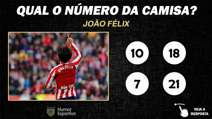Qual o número da camisa de João Félix no Atlético de Madrid?