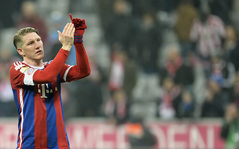 Foi a última temporada do apoiador Schweinsteiger com a camisa do Bayern (iria para o Man. United).