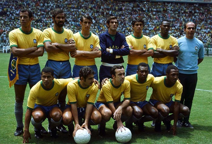 1970: campeão - Final: Brasil 4 x 1 Itália