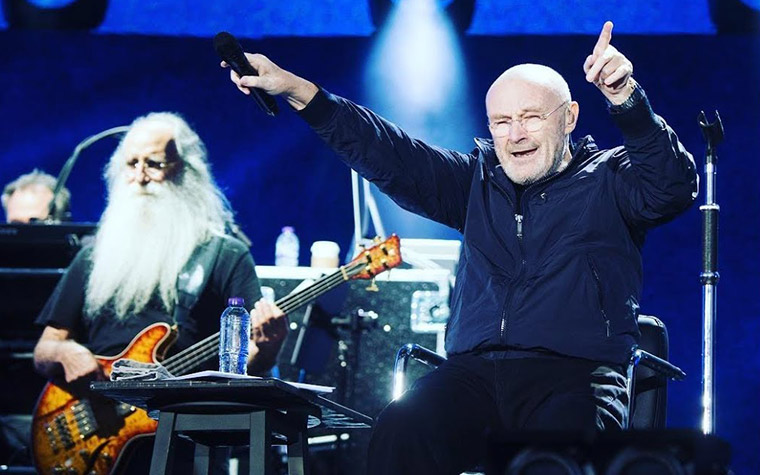 Em 23 de fevereiro de 2018, PHIL COLLINS pôs o público para dançar. Ele não mediu esforços para cantar "Against all odds (Take A Look At me Now)", "Another Day In Paradise" e Take Me Home".