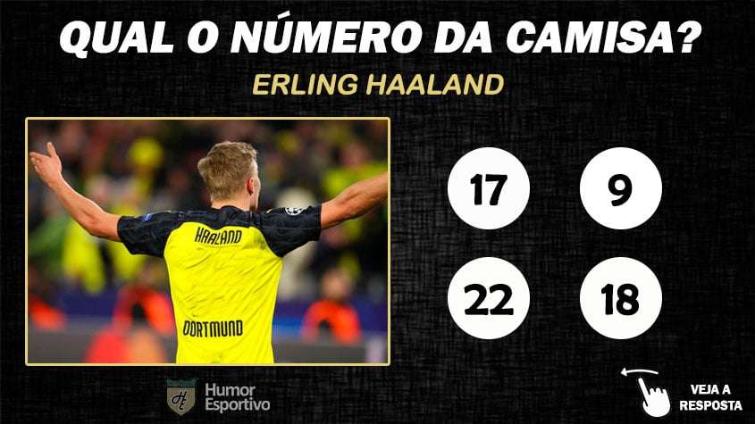 Qual o número da camisa de Haaland no Borussia?