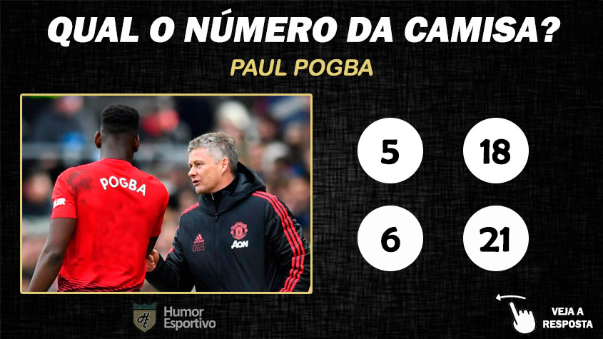 Qual o número da camisa de Pogba no Manchester United?