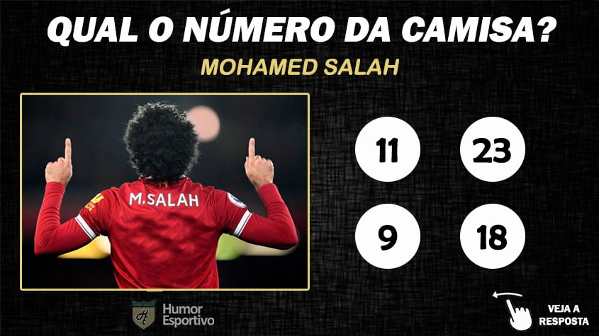 Qual o número da camisa de Salah no Liverpool?