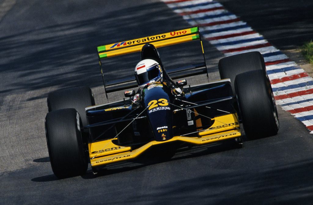 Zanardi em ação no GP da Alemanha de 1992 na Fórmula 1