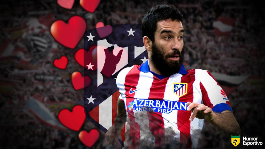 Especial Dia dos Namorados: muito identificado com a torcida do Atlético de Madrid, Arda Turan não foi muito aproveitado no Barcelona e, após algumas temporadas passando mais tempo no banco, foi emprestado para um clube da Turquia.