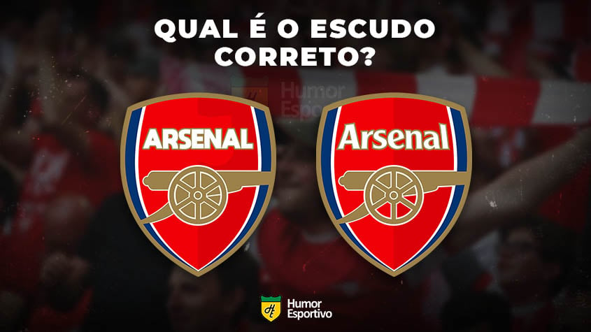 Qual desses é o escudo do Arsenal? Veja a resposta na próxima imagem!
