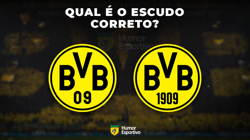 Qual desses é o escudo do Borussia Dortmund? Veja a resposta na próxima imagem!
