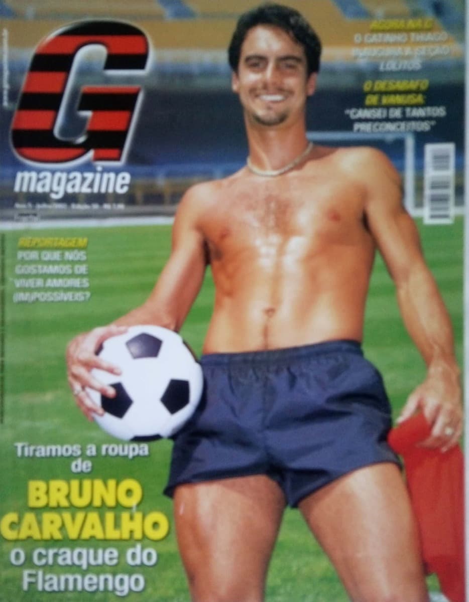 Em julho de 2002, Bruno Carvalho, então jogador do Flamengo, também aceitou a proposta da revista G Magazine e posou pelado.
