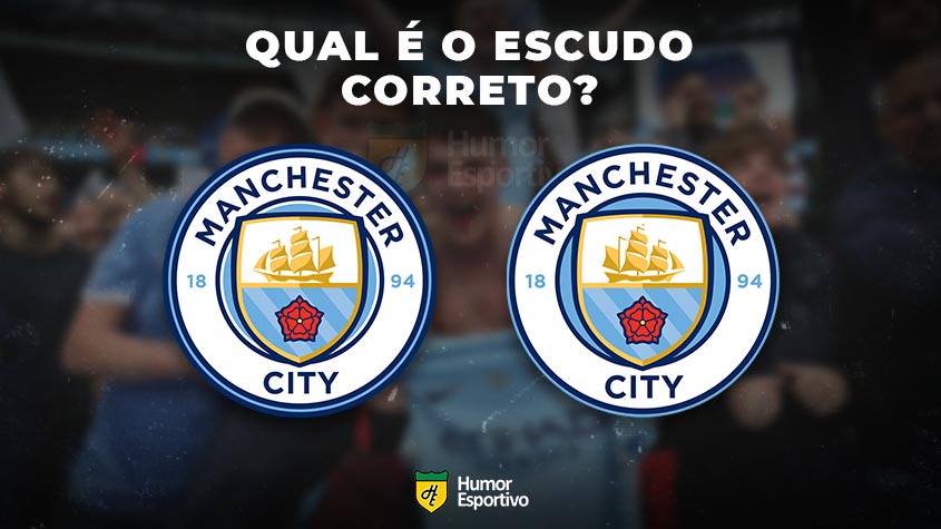 Qual desses é o escudo do Manchester City? Veja a resposta na próxima imagem!