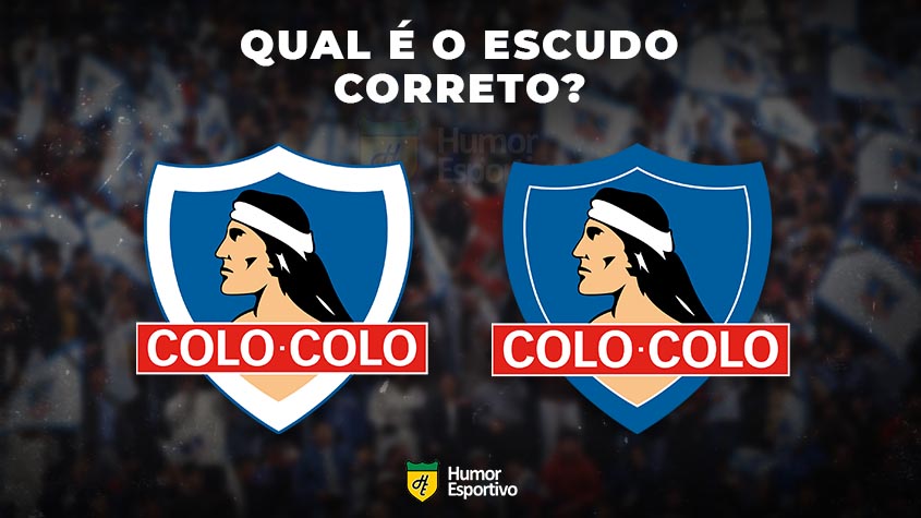 Qual desses é o escudo do Colo-Colo? Veja a resposta na próxima imagem!