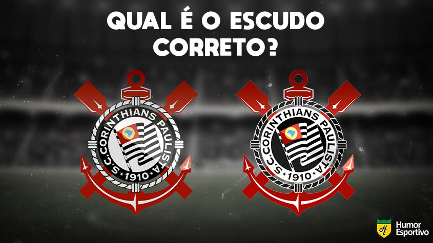 Qual desses é o escudo do Corinthians? Veja a resposta na próxima imagem!