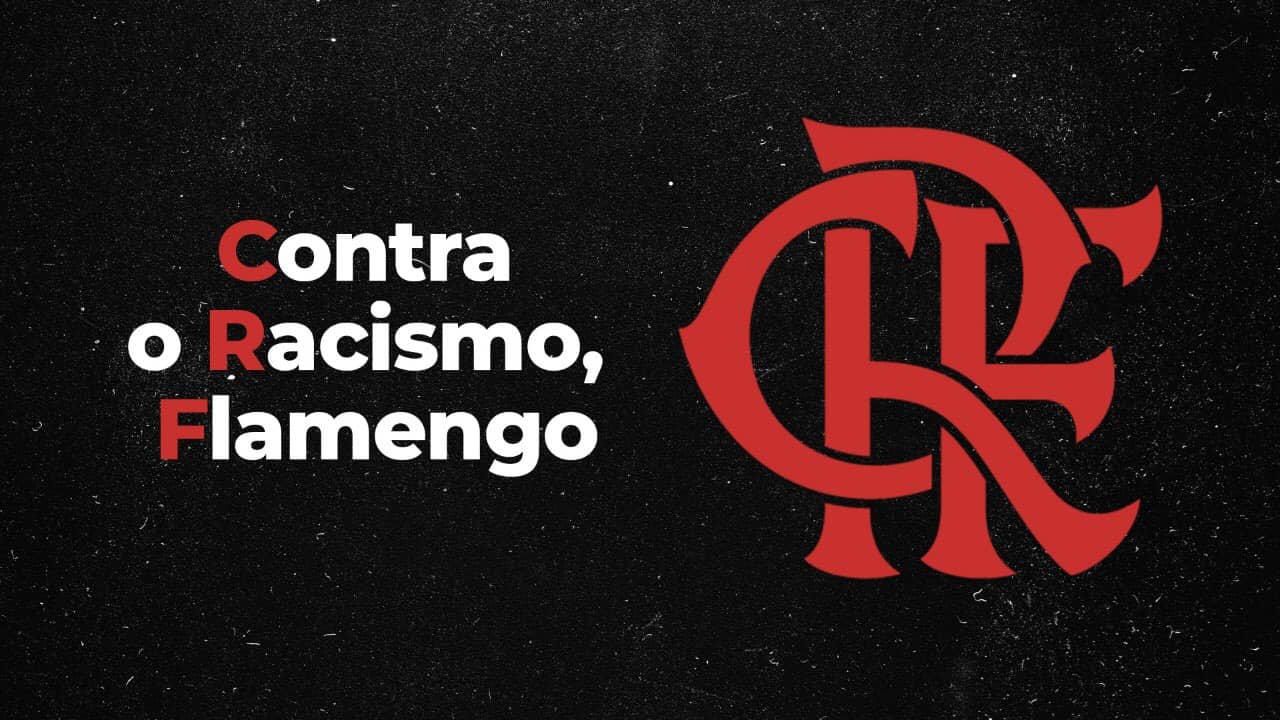 Além de mencionar Zizinho, Junior e Adílio, o Flamengo postou uma imagem pedindo para que todos sejam antirracismo.
