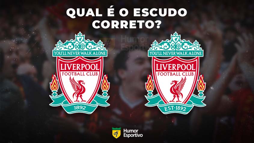 Qual desses é o escudo do Liverpool? Veja a resposta na próxima imagem!