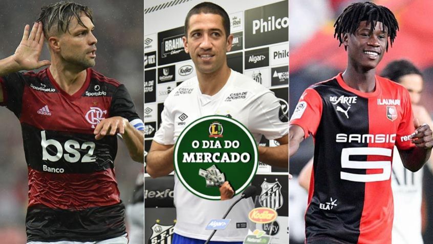 Apesar da pandemia do coronavírus, o mercado da bola não para. A manhã desta quarta-feira foi agitada, com o Flamengo buscando renovar contratos, meia de saída do Santos e promessa francesa na mira do Real Madrid. Veja as negociações!