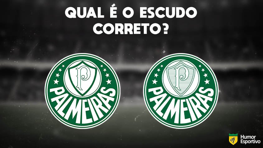 Qual desses é o escudo do Palmeiras? Veja a resposta na próxima imagem!