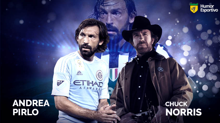 Separados na maternidade: Andrea Pirlo e o ator Chuck Norris