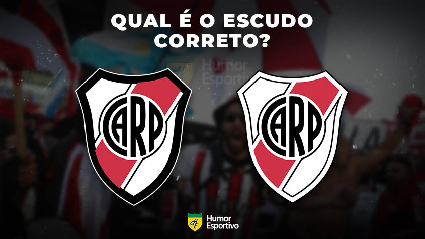 Qual desses é o escudo do River Plate? Veja a resposta na próxima imagem!