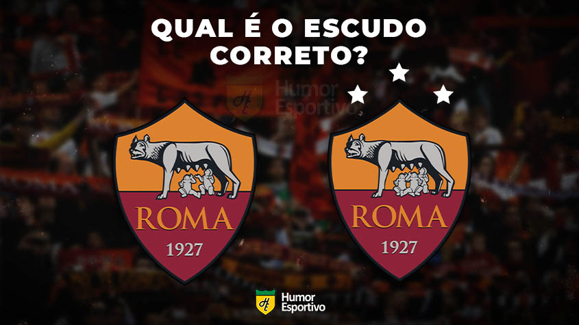 Qual desses é o escudo da Roma? Veja a resposta na próxima imagem!