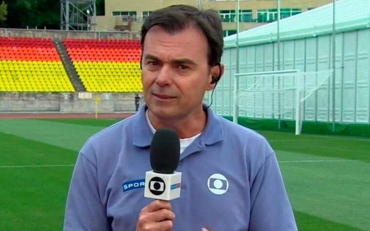 Tino Marcos: no começo de 2021, a Globo informou que Tino Marcos estava deixando o trabalho de repórter - e a emissora - para tratar de projetos pessoais e ficar mais tempo com a família, depois de 35 anos de jornalismo esportivo.