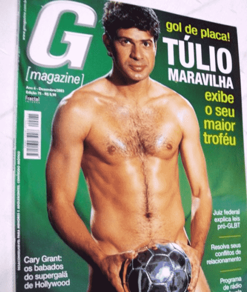 Túlio Maravilha também foi capa da G Mazagine, em 2003. O ex-atacante foi artilheiro do Brasileirão de 89, 94 e 95 e atuou, entre outros clubes, pelo Botafogo.