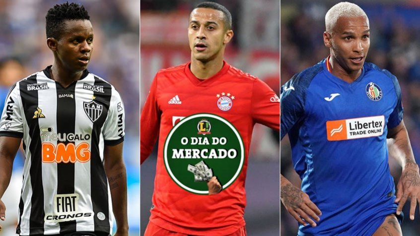 Apesar da pandemia causada pelo novo coronavírus, o mercado da bola não para. O Atlético-MG quer renovar o contrato de Cazares, Thiago pode estar de saída do Bayern e  Deyverson se despediu do Getafe. Veja essas e outras negociações!