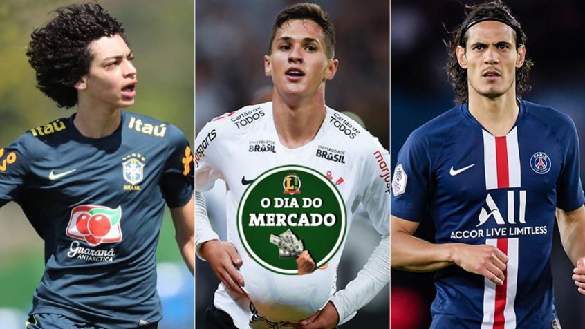 Apesar da pandemia do novo coronavírus, o mercado da bola não para. O vaivém foi agitado na manhã desta sexta-feira, com joia da base renovando no Rio de Janeiro, Corinthians querendo vender jovens jogadores e Cavani longe do futebol italiano... Veja estas e outras movimentações do vaivém! 