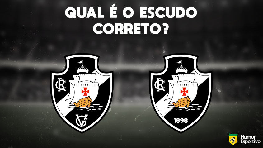 Qual desses é o escudo do Vasco da Gama? Veja a resposta na próxima imagem!