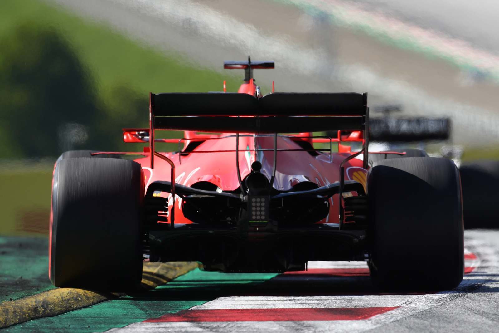 Sebastian Vettel enfrentou problemas durante a corrida no Red Bull Ring - comemorou ter rodado apenas uma vez