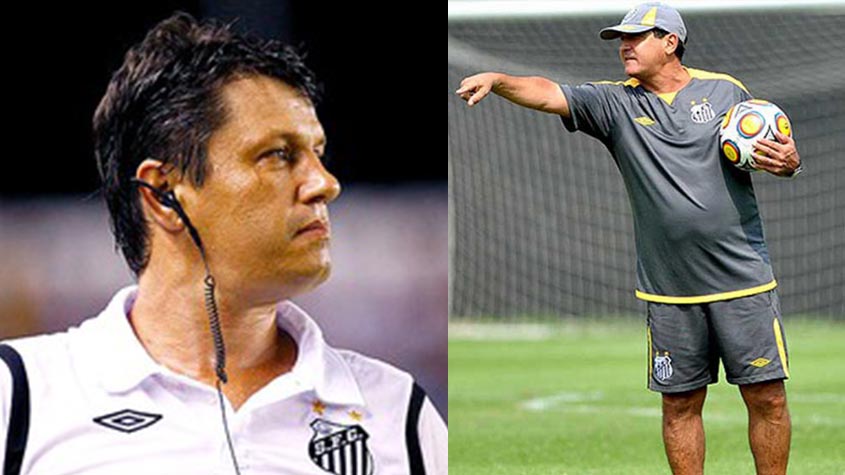 Adilson Batista/Muricy Ramalho - Santos 2011: outro título que o Santos venceu mudando de treinador foi a Libertadores de 2011. Adilson Batista começou a campanha, mas foi demitido, dando lugar a Muricy Ramalho, que levou o Peixe ao tricampeonato da competição continental.