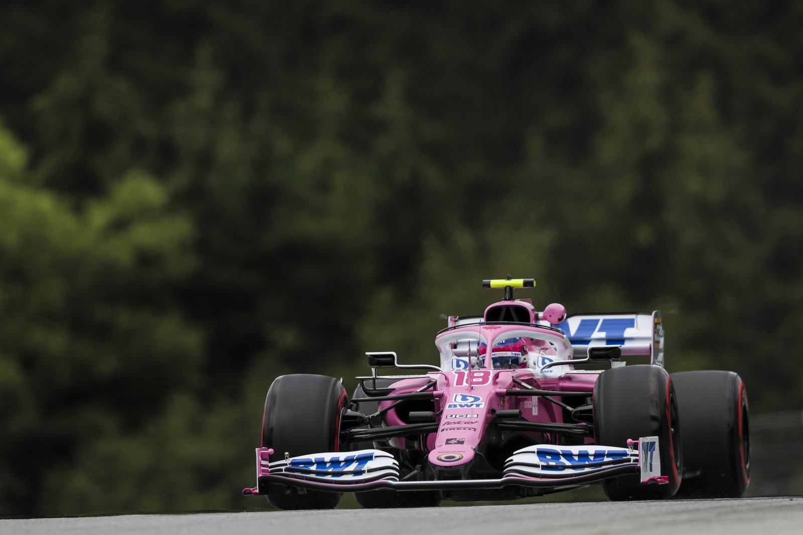 Lance Stroll acelera no TL1 no Red Bull Ring