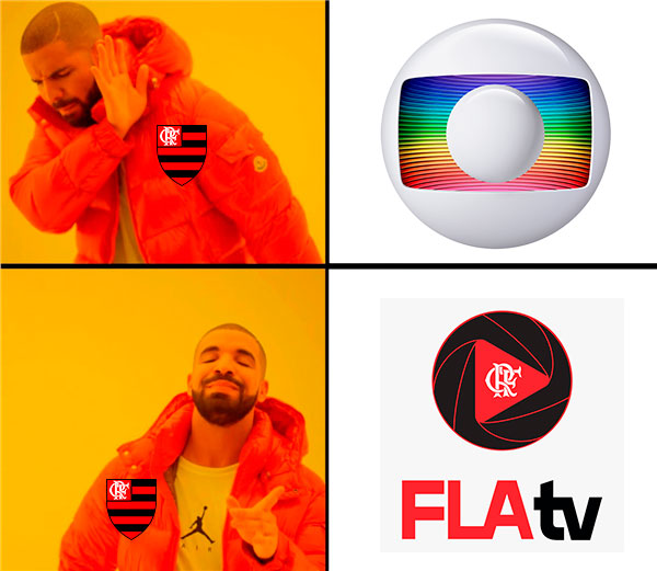 Atrito entre Flamengo e Globo rende memes entre os flamenguistas