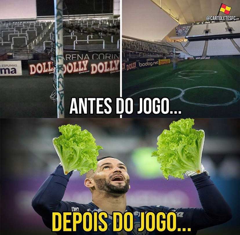 Memes: Frango de Weverton e grande partida de Cássio foram os destaques nas zoeiras do Dérbi