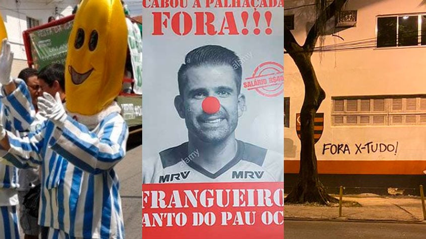 Torcedores usam e abusam da criatividade na hora de protestarem contra o time, comissão técnica e diretoria. Veja na galeria alguns casos famosos no futebol brasileiro!