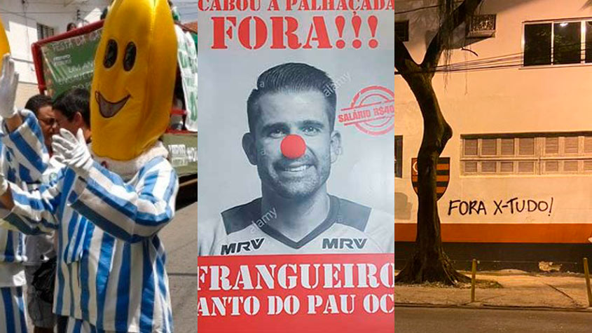 Torcedores usam e abusam da criatividade na hora de protestarem contra o time, comissão técnica e diretoria. Veja na galeria alguns casos famosos no futebol brasileiro!