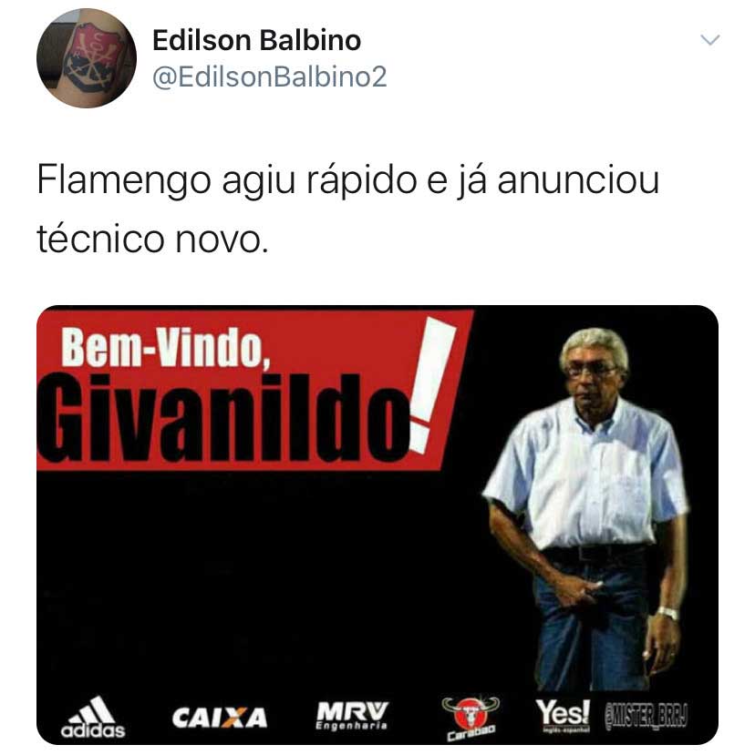 Memes: incerteza sobre futuro treinador do Flamengo rendeu memes nas redes sociais