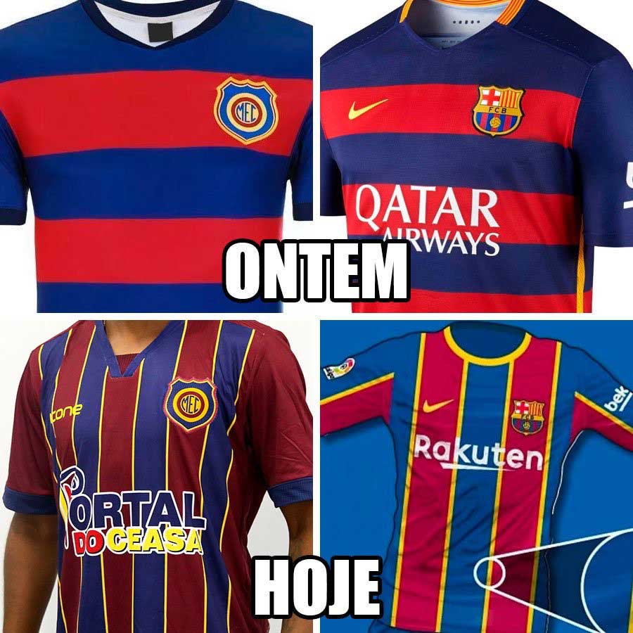 Memes: nova camisa do Barcelona rende zoeiras nas redes sociais