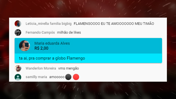 Flamenguistas usam bom humor em super chat da Fla TV