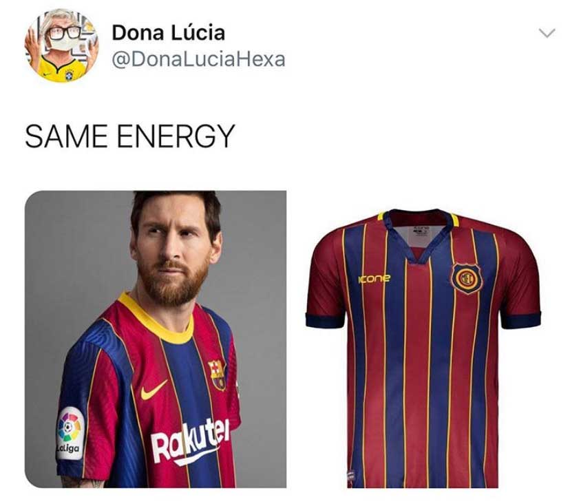 Memes: nova camisa do Barcelona rende zoeiras nas redes sociais