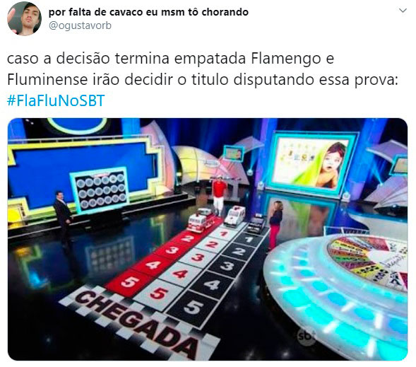 Memes: internautas fazem piadas com transmissão do Fla-Flu no SBT