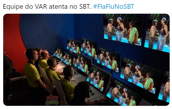 Memes: internautas fazem piadas com transmissão do Fla-Flu no SBT