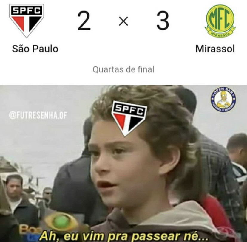 Campeonato Paulista: São Paulo é alvo de piadas após derrota e eliminação para o Mirassol