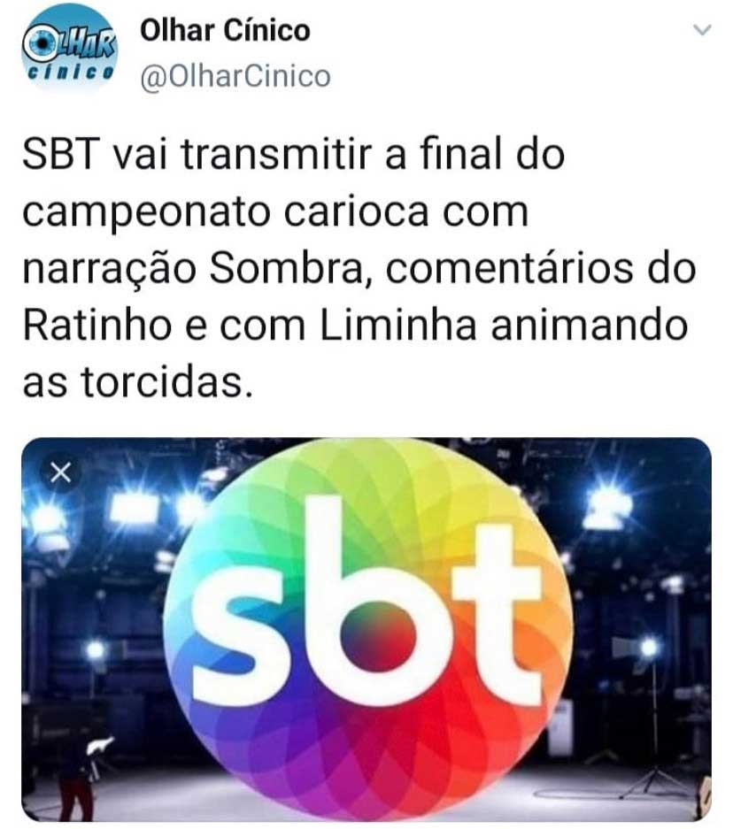 Final entre Flamengo e Fluminense no SBT inspira memes na web