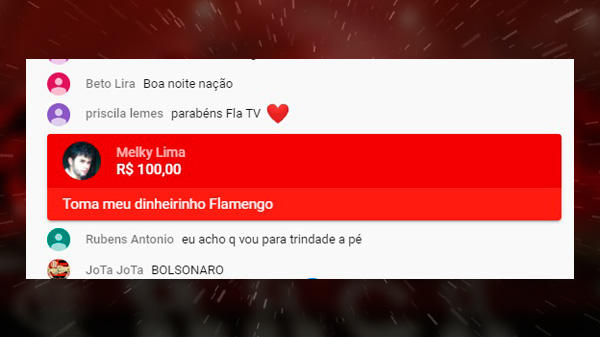 Flamenguistas usam bom humor em super chat da Fla TV