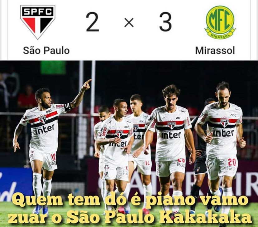 Campeonato Paulista: São Paulo é alvo de piadas após derrota e eliminação para o Mirassol