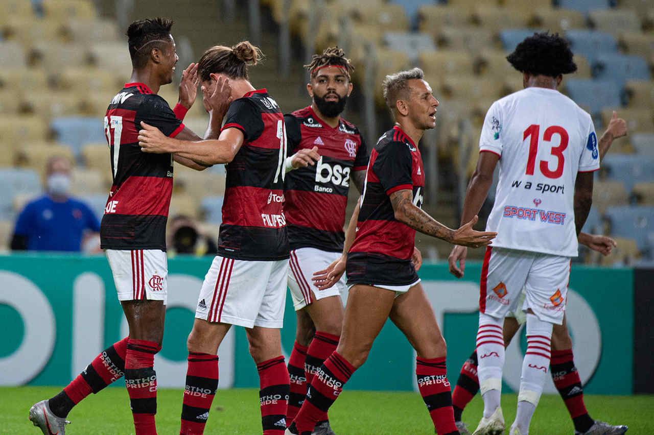 7ª rodada - Flamengo 3x0 Bangu (Maracanã - 31/03/2021) - Gols do Flamengo: Bruno Henrique, Arrascaeta e Gabigol