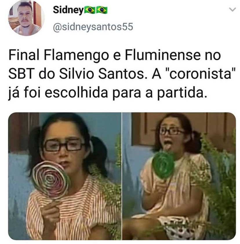 Final entre Flamengo e Fluminense no SBT inspira memes na web