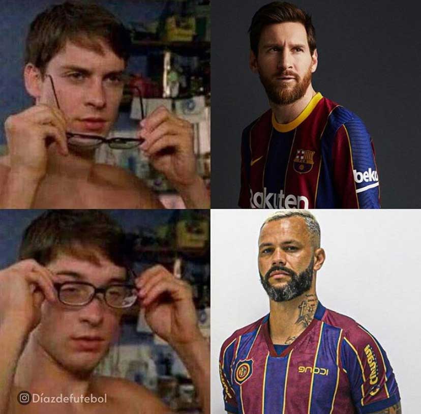 Memes: nova camisa do Barcelona rende zoeiras nas redes sociais