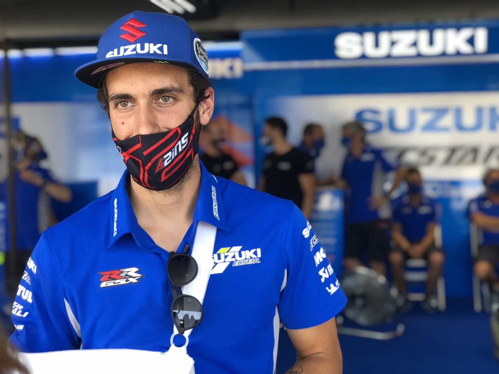 Álex Rins se machucou na classificação e não participou da prova (Foto: Suzuki)